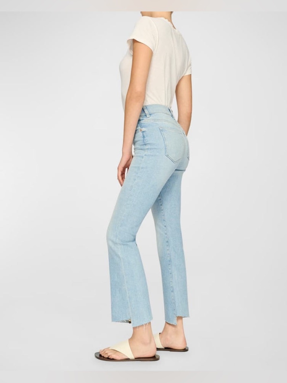 DL1961 Light Blue High-Rise Flare Jeans 27 Bridget bootcut mother distressed